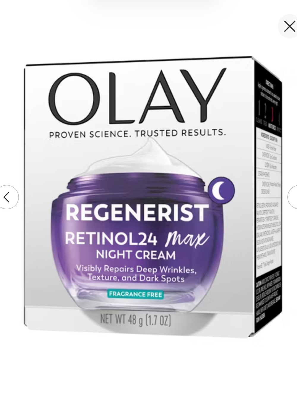 OLAY Regenerist Retinol24 Max Night Cream - Purple